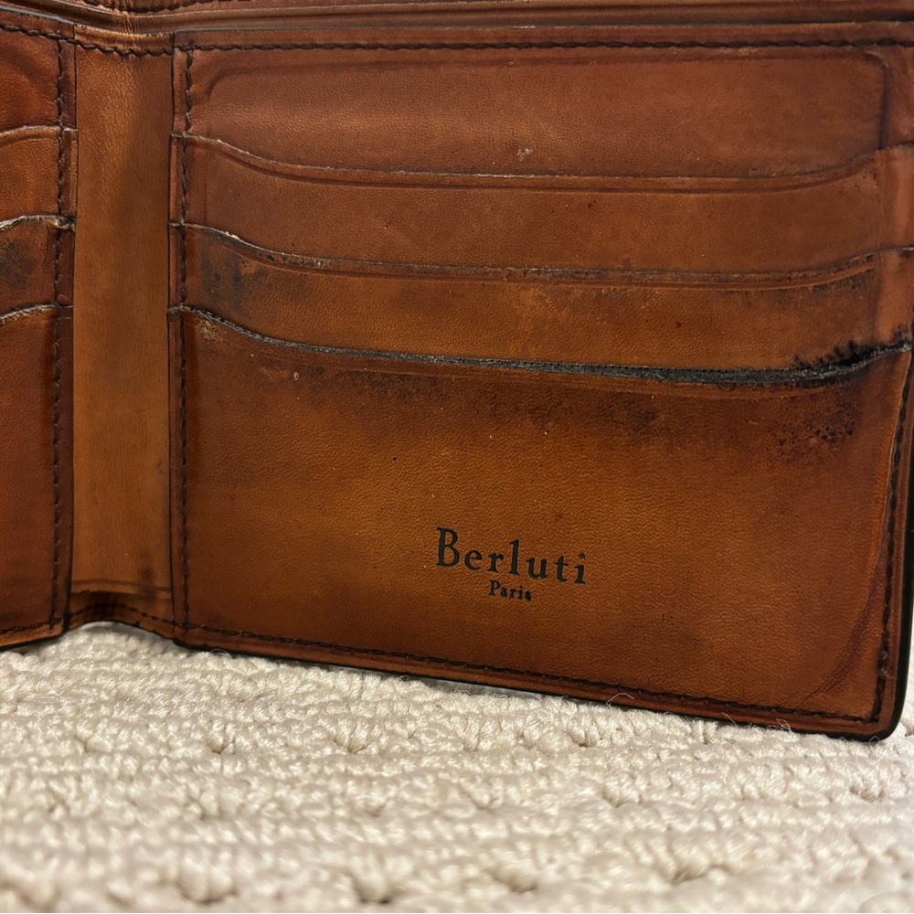 Berluti Brown Leather Wallet